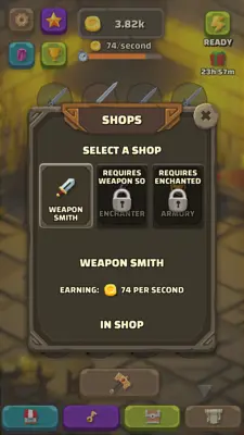 Blacksmith - Merge Idle RPG android App screenshot 3